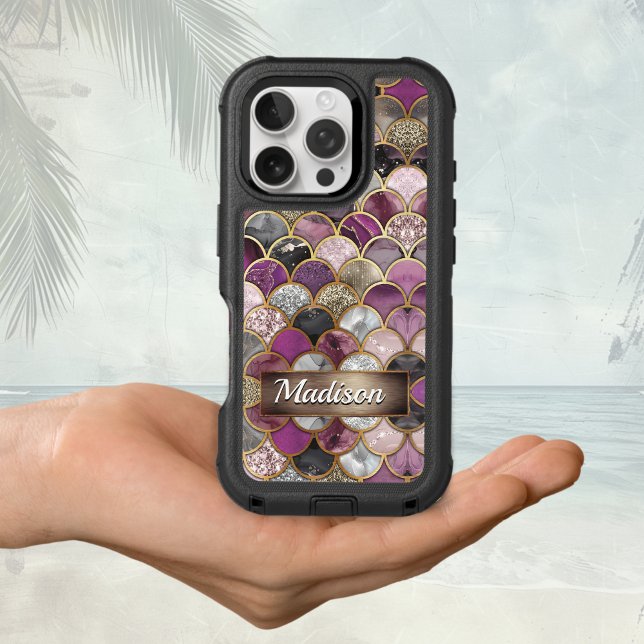 Cute pink purple gold mermaid scales  Case-Mate iP Otterbox iPhone Case (Creator Uploaded)