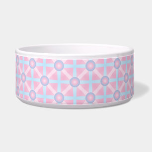 Cute Pink, Purple & Light Blue Pattern Bowl