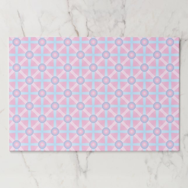 Cute Pink, Purple & Light Blue Pattern Paper Pad (Front)