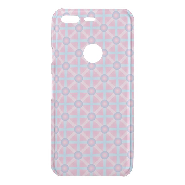 Cute Pink, Purple & Light Blue Pattern Uncommon Google Pixel Case (Back)