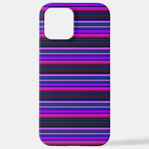 Cute pink purple stripes iPhone 12 pro max case