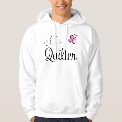 Cute Pink Quilter Gift Hoodie