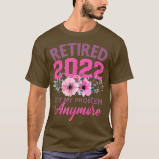 Cute Pink Retired 2022 Funny Retirement Gifts for T-Shirt