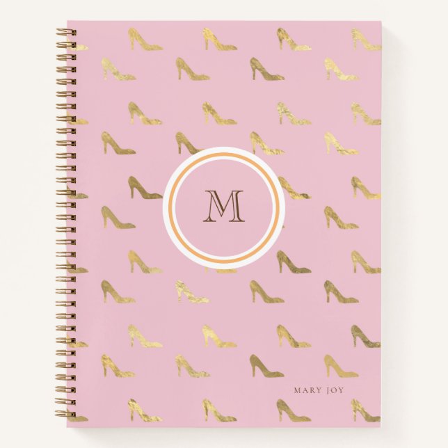Cute Pink Rose  Notebook (Front)