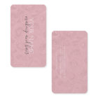Cute Pink Roses Hair and Makeup Business Card
