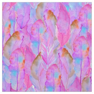 Cute pink seamless feathers patterns