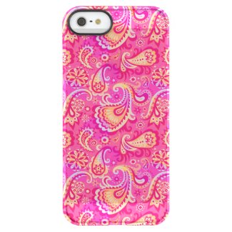 Cute pink seamless paisley look