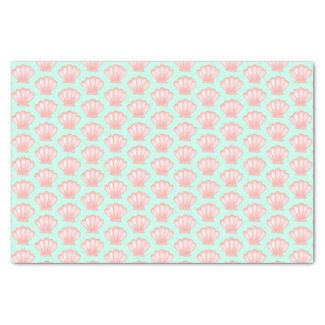Cute Pink Seashell Pattern Illustration