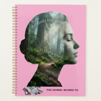 Cute Pink Silhouette In Christian Faith Design Planner