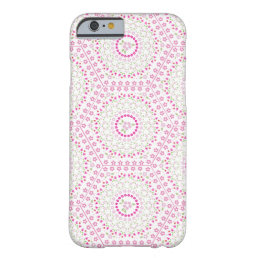 Cute Pink Simple Geometric Whimsical Pattern  Barely There iPhone 6 Case