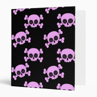 Cute Pink Skull Binder