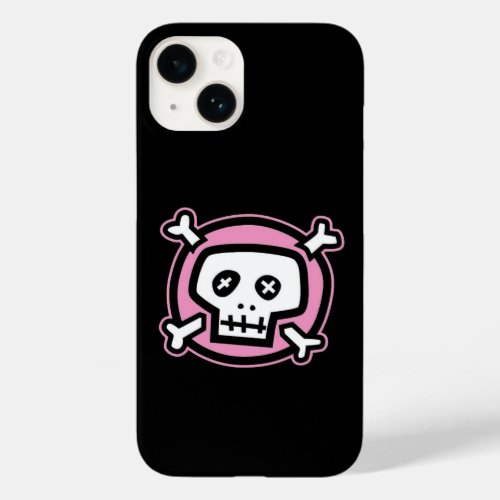 cute pink skull emo Case_Mate iPhone 14 case