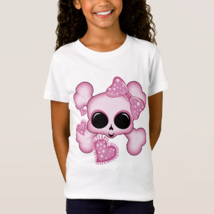 Cute Pink Skull T-Shirt