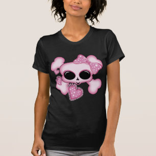 Cute Pink Skull T-Shirt
