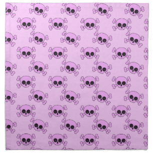 Cute Pink Skulls Cloth Napkin