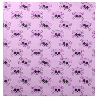 Cute Pink Skulls Cloth Napkin