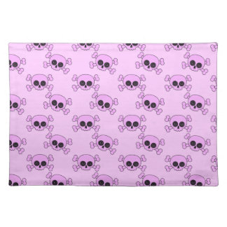 Cute Pink Skulls Placemat