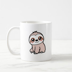 Cute Pink Sloth Coffee Mug