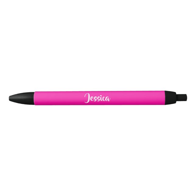 Cute pink solid plain pen (Front)