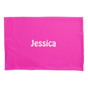 Cute pink solid plain pillow case