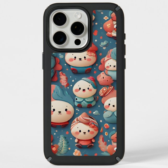 Cute Pink Speck iPhone 15 Pro Presidio2 Case (Front)