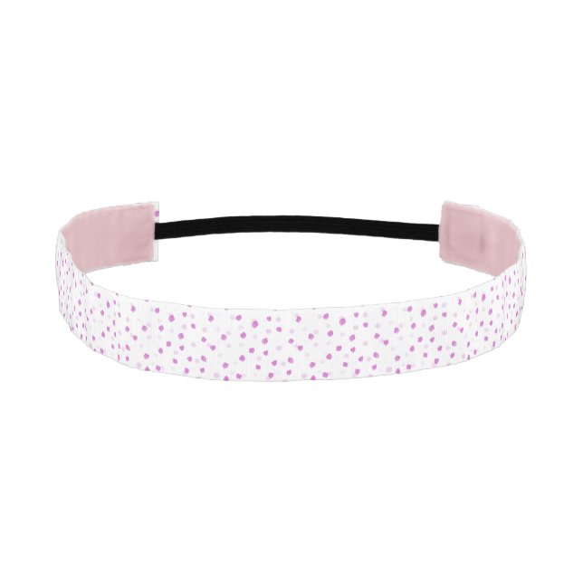 Cute Pink Speckled Headband (Front)