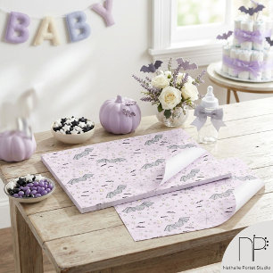 Cute Pink Spooky Baby Halloween Pattern Placemats