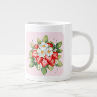 Cute Pink Strawberry Mug | Strawberry Lover Gift
