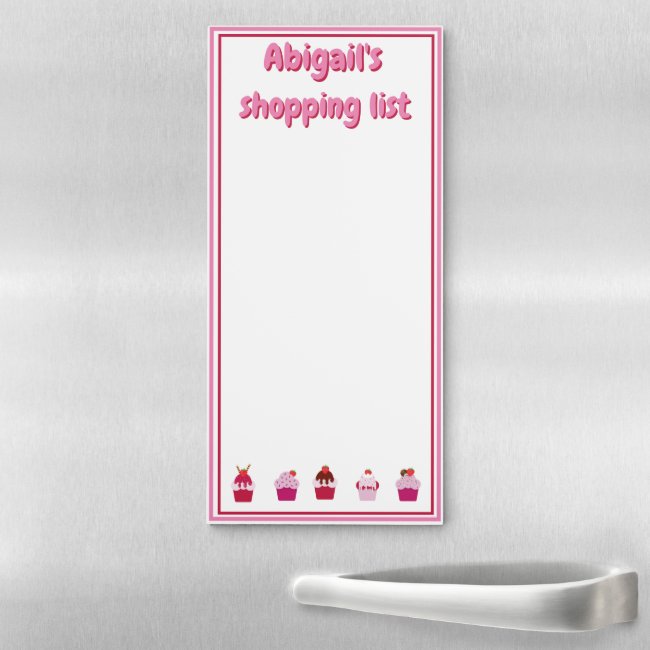 Cute Pink Strawberry Shortcakes - Shopping List