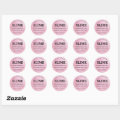 Cute Pink Strawberry Slime Fluff Product Label | Zazzle