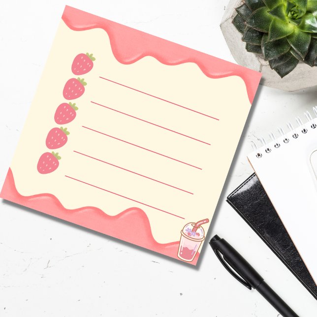 cute pink strawberry to do list notes (Creator Uploaded)