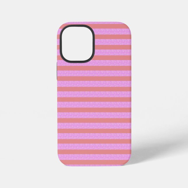 Cute Pink Stripe Phone Case (Back)