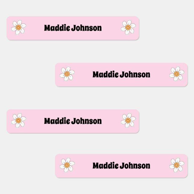 Cute Pink Summer Camp  Kids' Labels (Group)