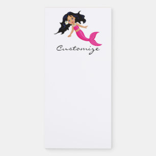 Cute Pink-tailed Mermaid Thunder_Cove Magnetic Notepad