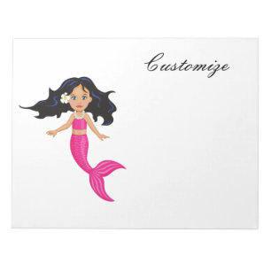 Cute Pink-tailed Mermaid Thunder_Cove Notepad