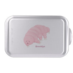 Cute pink tardigrade water bear cartoon  cake pan