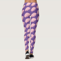 Tardigrade Leggings For Women. Pastel Tie Dye Water Bear