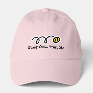 Cute pink tennis hat with funny quote