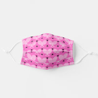 Cute Pink Tennis Rackets Girly Sweet Sporty Gift Adult Cloth Face Mask