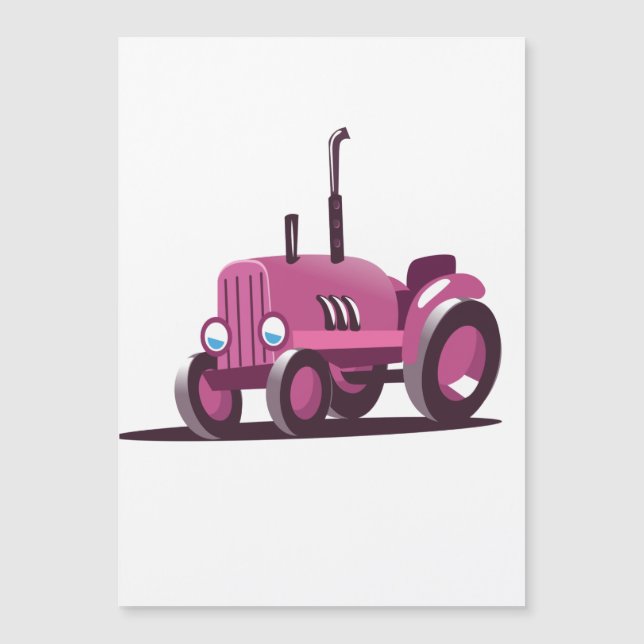 Cute Pink Tractor (Front)