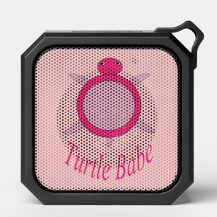 Cute Pink Turtle Babe Bluetooth Speaker