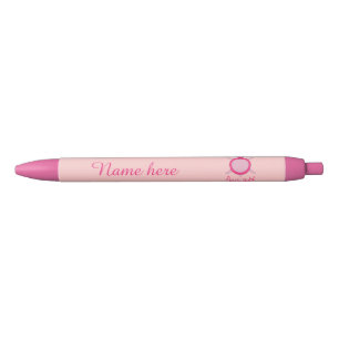 Cute Pink Turtle Babe Custom Pen