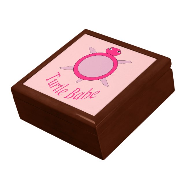 Cute Pink Turtle Babe Gift Box (Side)