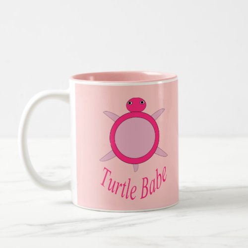 Cute Pink Turtle Babe Mug