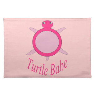 Cute Pink Turtle Babe Placemat