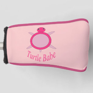 Cute Pink Turtle Babe Putter Cover