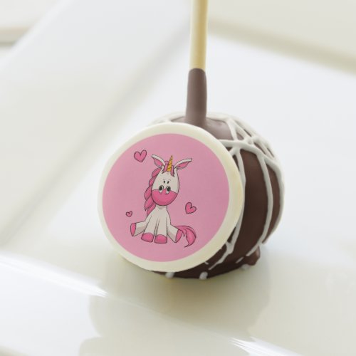 Cute Pink Unicorn Birthday Party Cake Pops