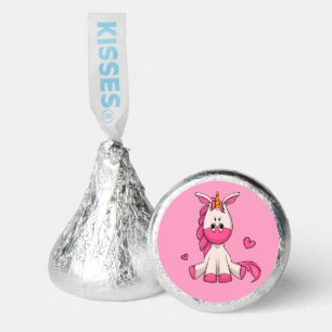 Cute Pink Unicorn Girl Birthday Party Hershey®'s Kisses®