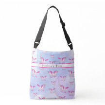 Cute pink unicorn pattern personalized name