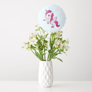 Cute Pink Unicorn with Wings Balloon
